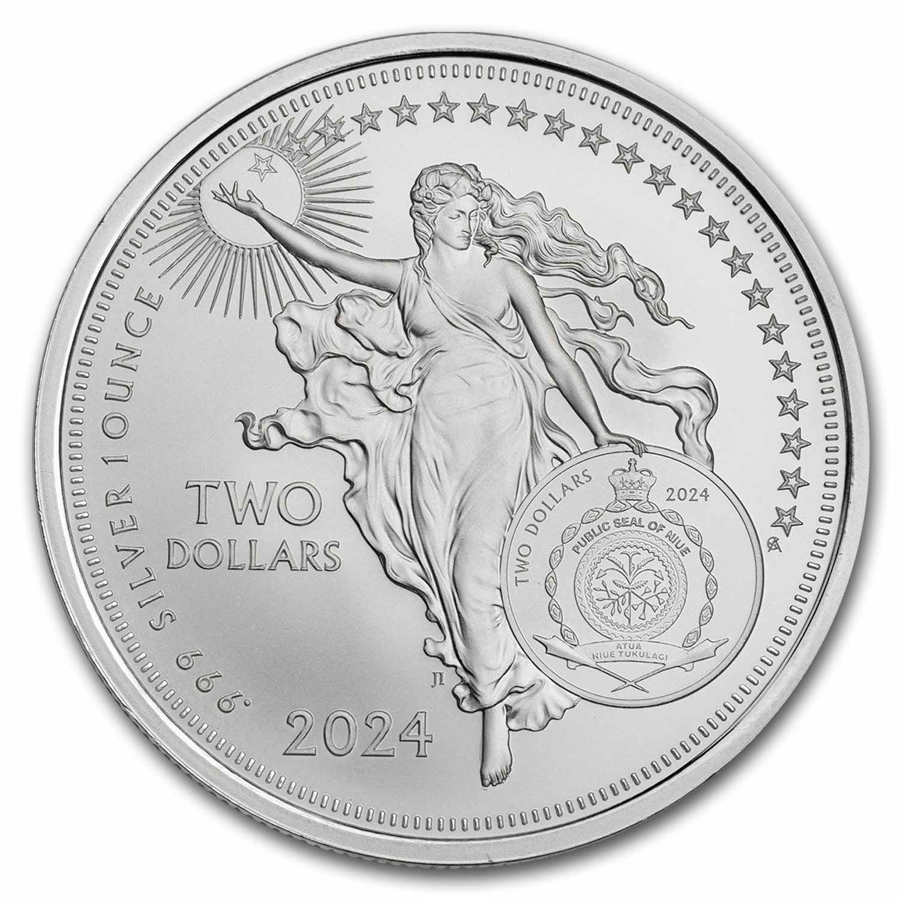 2024 Niue 1 oz Silver Icons of Inspiration: Johannes